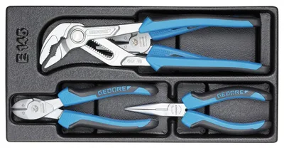 Obrázok produktu pre GEDORE 1500 ES-145, sortiment klieští v module 1/3 ES, 6614650