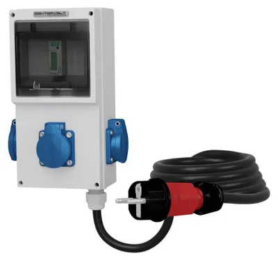 Obrázok produktu pre 3x230V Mobilný elektromer MID 3x2,5mm2 Doktorvolt 4302