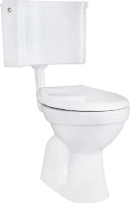 Produktbild von Belvit WC Set Taharet Bodenabgang mit Bidet Funktion, Softclose Sitz und Eck Aufputzspülkasten AP2001