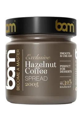 Produktbild von BAM Kaffee Haselnuss Aufstrich - Brotaufstrich - Aufstrich - 200 g