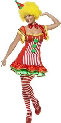 Produktbild von Clown Kostüm Kleid Karneval Faschingskostüm Damen Größe: M
