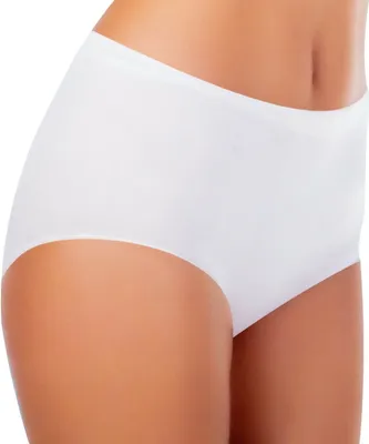 Produktbild von TEXEMP 6er Pack Damen Slips Baumwolle Slip Schlüpfer Höschen Unterhosen | B131 - Weiß - 52/54 - 6 Stück