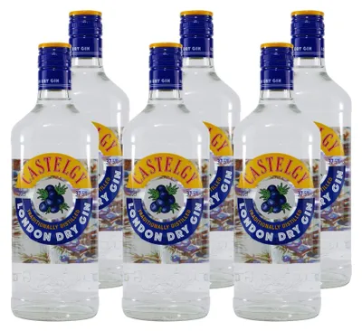 Produktbild von Castelgy London Dry Gin (6 x 0,7L)