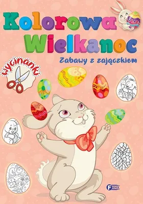 Obrázok produktu pre Kolorowanka Wielkanocna dla dzieci Zabawy z zajączkiem