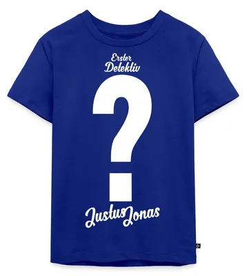 Produktbild von Spreadshirt Die Drei Fragezeichen Justus Jonas Kostüm Kinder Premium T-Shirt, 98/104 (2 Jahre), Royalblau