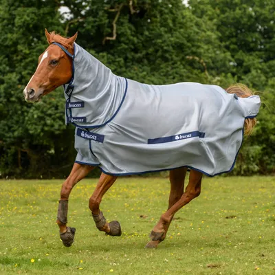 Produktbild von Bucas Fliegendecke Buzz-Off & Neck blue, Größe:115