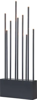 Produktbild von Star Trading 644-09, Leichte Dekorationsfigur, Grau, IP20, Weiß, 9 Glühbirne(n), E5