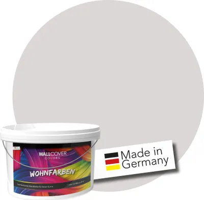 Produktbild von WALLCOVER Wandfarbe Grau Moonstone Mist Hochdeckend Klasse 1 Matt 5L für 40 m²