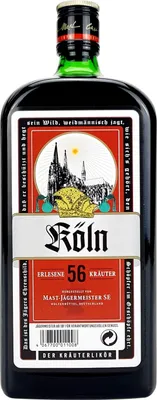 Produktbild von Jägermeister Kräuterlikör 1l (35% Vol) - Köln Karneval Fasching Edition -[Enthält Sulfite]