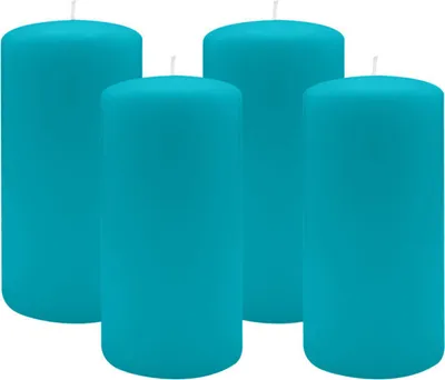 Produktbild von 2er Set Adventskranzkerzen Ocean Blau Ø 100 x 300 mm