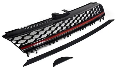 Kühlergrill Sportgrill Waben Gitter Grill Frontgrill GTI Style für VW Golf 7 VII – Produktansicht