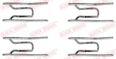 Produktbild von QUICK BRAKE 109-1152 Zubehörsatz Scheibenbremsbelag Vorne passend für MERCEDES-BENZ 100 Bus (631) 100 Kasten (631) 100 Pritsche/Fahrgestell (631)