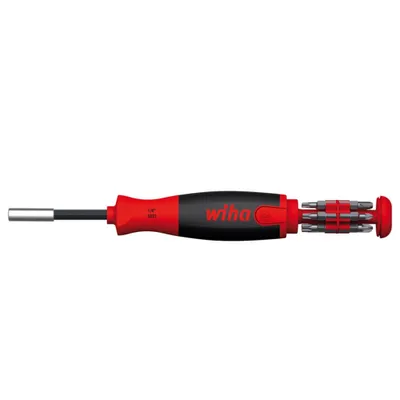 Obrázek produktu pro Wiha SB380302021 Schraubendreher+BitMagazin mit 12 Bits 1/4 Zoll