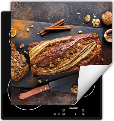 Immagine prodotto di DarHaus Piastra di copertura per fornelli 50x52 cm Tappetino antiscivolo Roll-up, pane - Cucina