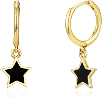 Produktbild von Elegante und stilvolle Ohrringe aus vergoldetem Chirurgenstahl, Hellgold, 1,2 cm x 2,2 cm