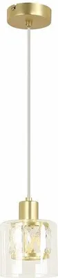 Zdjęcie produktu dla Lampa wisząca Elmo złota 1xE14x40W metal wym:120x12x12cm IP20 Reality