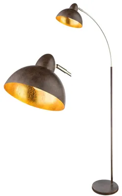 Produktbild von LED Stehleuchte, Spot beweglich, Messing, rostfarben, H 155 cm