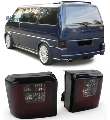 Für VW T4 IV ab 1990-2003 Original LED LIGHTBAR Rückleuchten Rot / Schwarz in der Farbe Rot von Carparts-Online GmbH