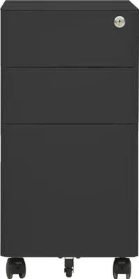Produktbild von vidaXL Aktenschrank mit Rollen Anthrazit 30x45x59 cm Stahl