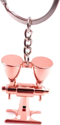 Produktbild von Onwomania Schlüsselanhänger Abfuellmaschine Eis Eismaschine Bronze Anhänger Keychain