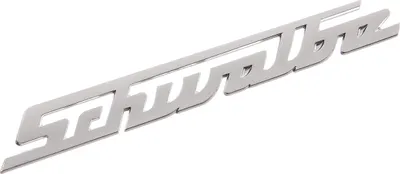 Zdjęcie produktu dla Napis "Schwär" na kolano, aluminium srebrne - Simson KR51 Schwalbe