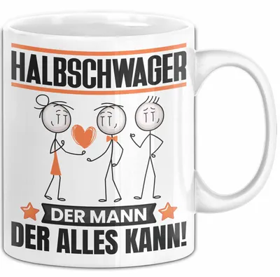 Produktbild von Halbschwager Tasse Geschenk für Halbschwager Der Mann Der Alles Kann Geschenkidee zum Geburtstag (Weiß)