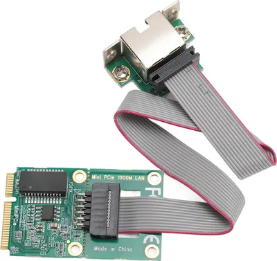 Image de Mini PCI?E Network Card Bent Pin Gigabit Single Port I210AT Chip GBE Ethernet RJ45 Network Expansion Card