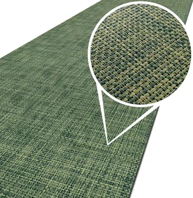 Produktbild von Outdoorläufer Teppich Läufermatte TATAMI Grün Rattan Robust Breite 50cm Länge 100cm