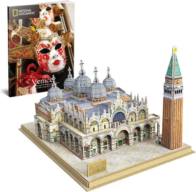 Produktbild von CubicFun Cubic Fun 3d Puzzel NG St. Mark's Square, 107 Stück(e), Gebäude, 10 Jahr(e)