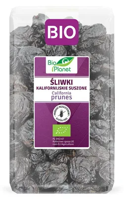 ŚLIWKI KALIFORNIJSKIE SUSZONE BEZGLUTENOWE BIO 1 kg - BIO PLANET