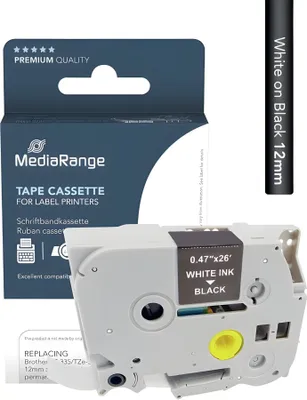 Produktbild von MediaRange Schriftbandka. Brother TZ-335/TZe-335 12mm, 8m ws
