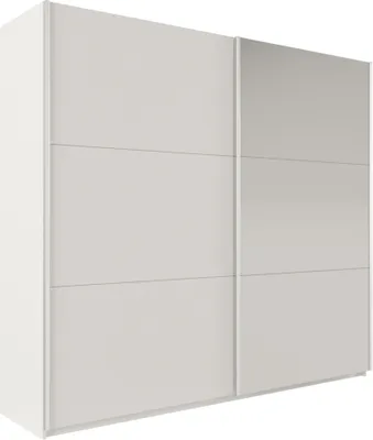 Produktbild von Masseno Schiebetürenschrank IVERN 225/215/65 cm 2-türig mit Spiegel Weiß