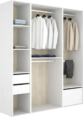 Immagine prodotto di Keener - Guardaroba Grande, 45x205h cm Bianco, Modulabile