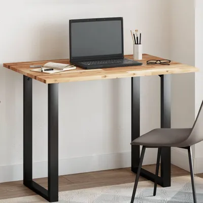 Image de Maison Exclusive - Table rectangulaire, dimensions 100x70x2 cm, en bois massif d'acacia
