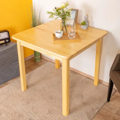 Produktbild von Esstisch Massivholz 002 (eckig) - Abmessung 75 x 80 x 80 cm (H x B x T)