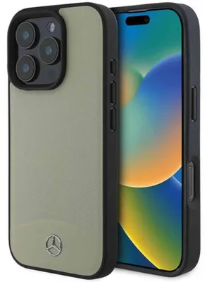 Immagine prodotto di Mercedes Mehmp16X23Rbare Iphone 16 Promax 6.9 Beżowy/Beige Custodia rigida Mb in pelle strutturata e liscia Magsafe