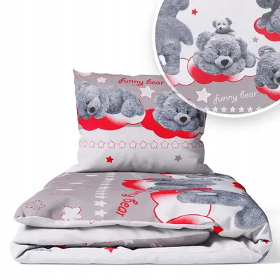 Image de Ankras Ensemble de literie Enfant Funny Bear 135x100 cm