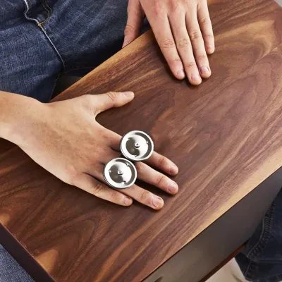 Productafbeelding van Vingerbelletjes voor cajons, bongos, djembés, conga's, handtrommels en percussie. Geschikt voor begeleidingsmuziek