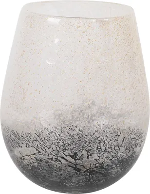 Produktbild von Rasteli Vase Glas Grau-Gold-Melange D 18 cm H 21,5 cm