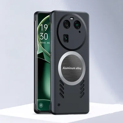Produktbild von Oppo Find X6 Hülle, Frameless PC Matt Kühlabdeckung Loch Wärmeableitung Schutzhülle für Oppo Find X6 Schwarz