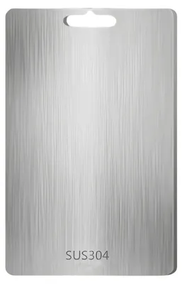 Produktbild von Schneidebrett aus Titan, Schneidebretter aus Edelstahl 304, lebensmittelechte, doppelseitige Schneidebretter, Schneidebretter aus Titan zum Schneiden von Fleisch, Brot, Gemüse und Obst.