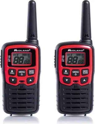 Obrázok produktu pre Midland XT10, 16 kanály/kanálov, 446.00625 - 446.09375 MHz, LCD, AAA, Alkalický, 73 g