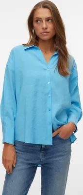 Obrázok produktu pre Oversize Košeľa Hedvábná Voľný Top Tričko VMQUEENY | M