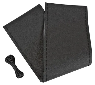 Produktbild von Pilot Lenkradbezug aus echtem schwarzem Leder 37-39 cm
