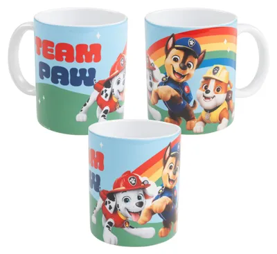 Produktbild von Paw Patrol Tasse - Regenbogen Kaffeetasse Becher Kaffeebecher aus Keramik 320 ml