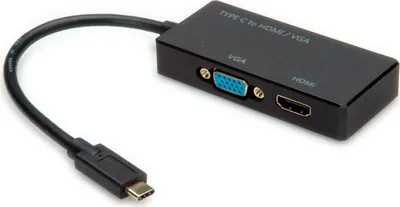 Produktbild von VALUE Display Adapter USB Typ C - VGA / HDMI