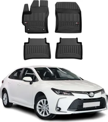 Obrázok produktu pre 2019-2024 Toyota Corolla Sedan podlahové rohože TPE Black 4 ks