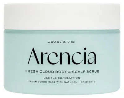 Produktbild von Arencia - Fresh Cloud Kö rper- und Kopfhautpeeling French Mint & Lily, 260 g
