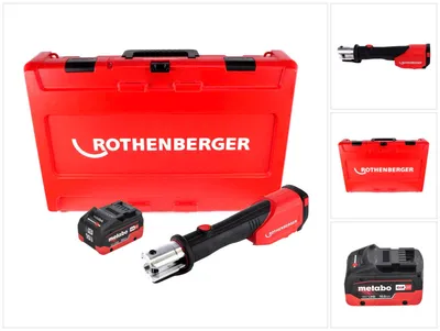 Obrázok produktu pre Akumulátorový lis Rothenberger ROMAX 4000 18 V elektrohydraulický + 1x batéria 10,0 Ah CAS + kufor - bez nabíjačky