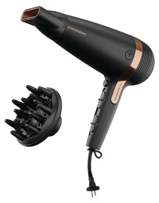Produktbild von Grundig HD 7081, Schwarz, Rosa-Goldfarben, Hängeschlaufe, 1,8 m, 2100 W, 100 mm, 245 mm